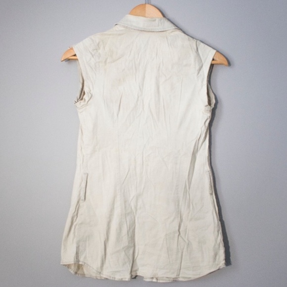 Cream Buttoned Vest - Picture 2 of 5